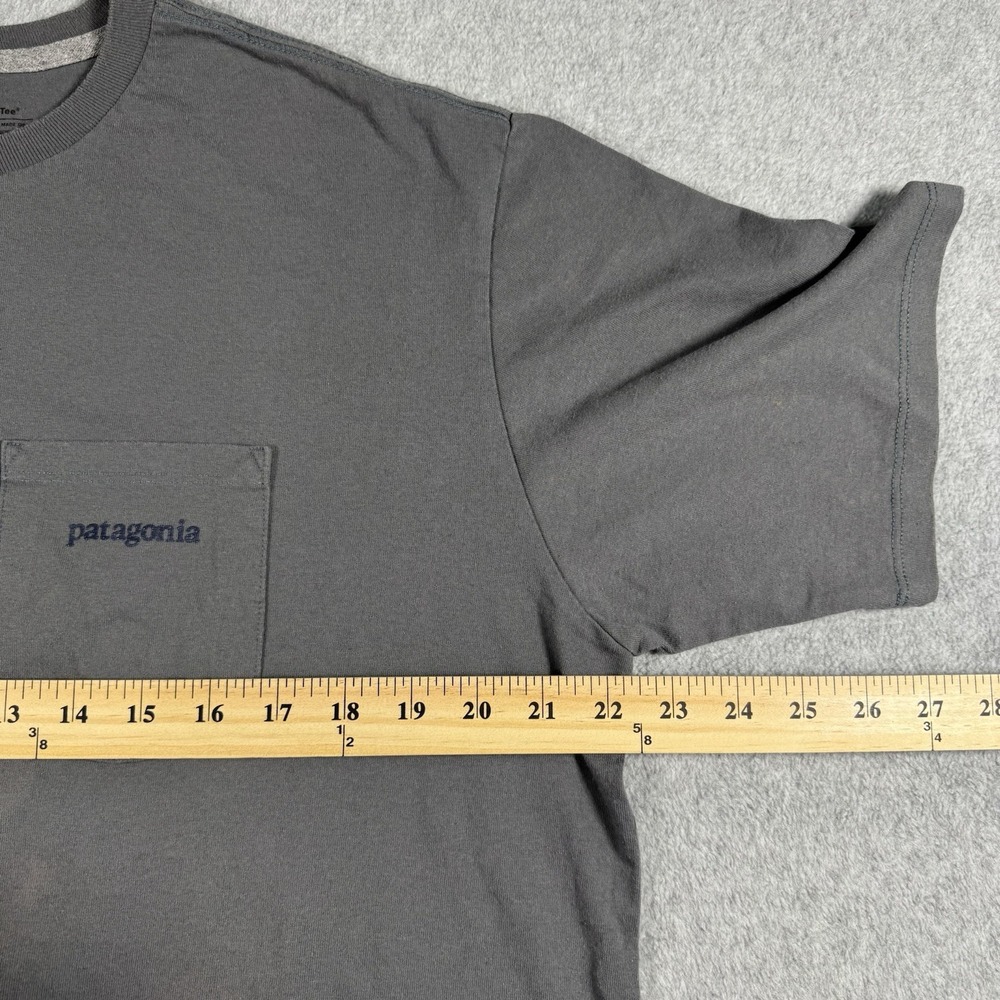 Patagonia P-6 Pocket Responsibili-Tee T-Shirt Gray Men's Medium Graphic Tee - Picture 9 of 10